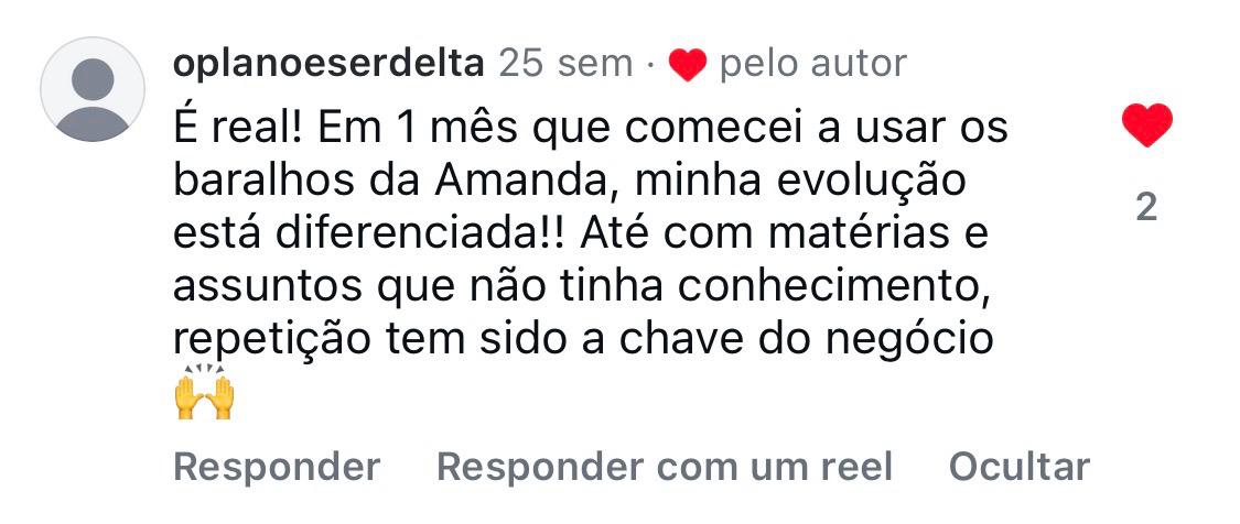 Depoimento de aluna